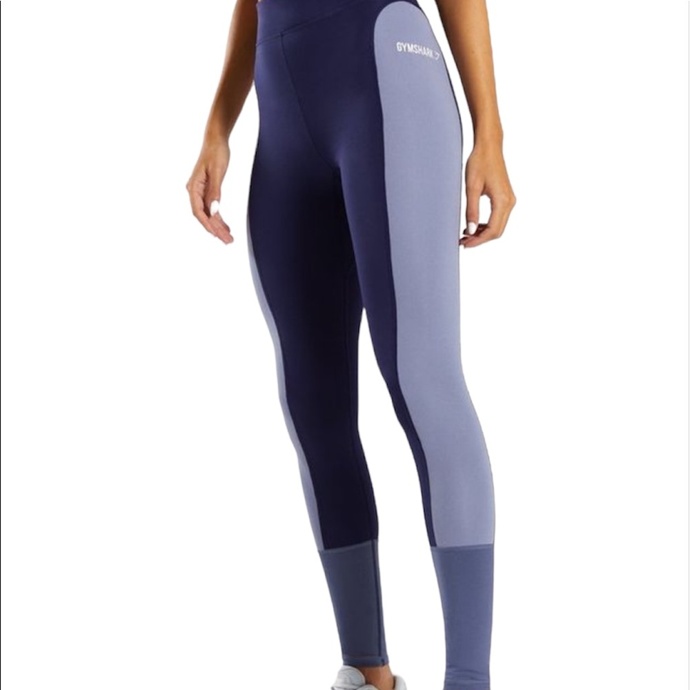 Gymshark Illusion Leggings Size Small blue gray